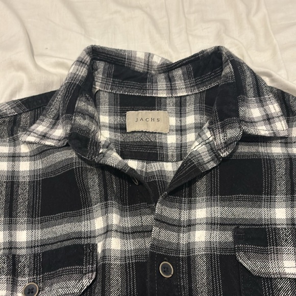 Men’s Jachs Black and White Flannel - Picture 3 of 4